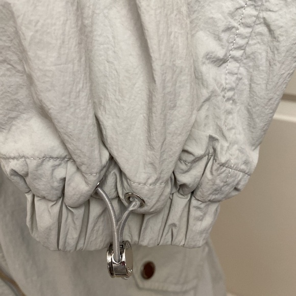 Soia & Kyo rain jacket Womens M windbreaker Anorak Lagenlook lightweight Neutral - Picture 6 of 15